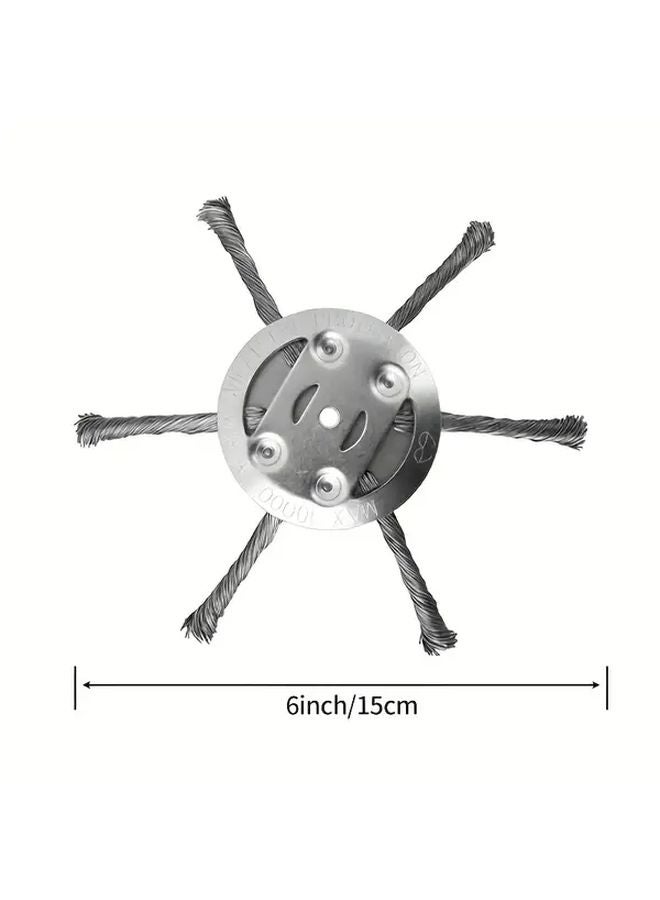 6 Tooth Steel Wire Trimmer Head 2 Pack For Low Power Lithium Battery Trimmers - Image 4